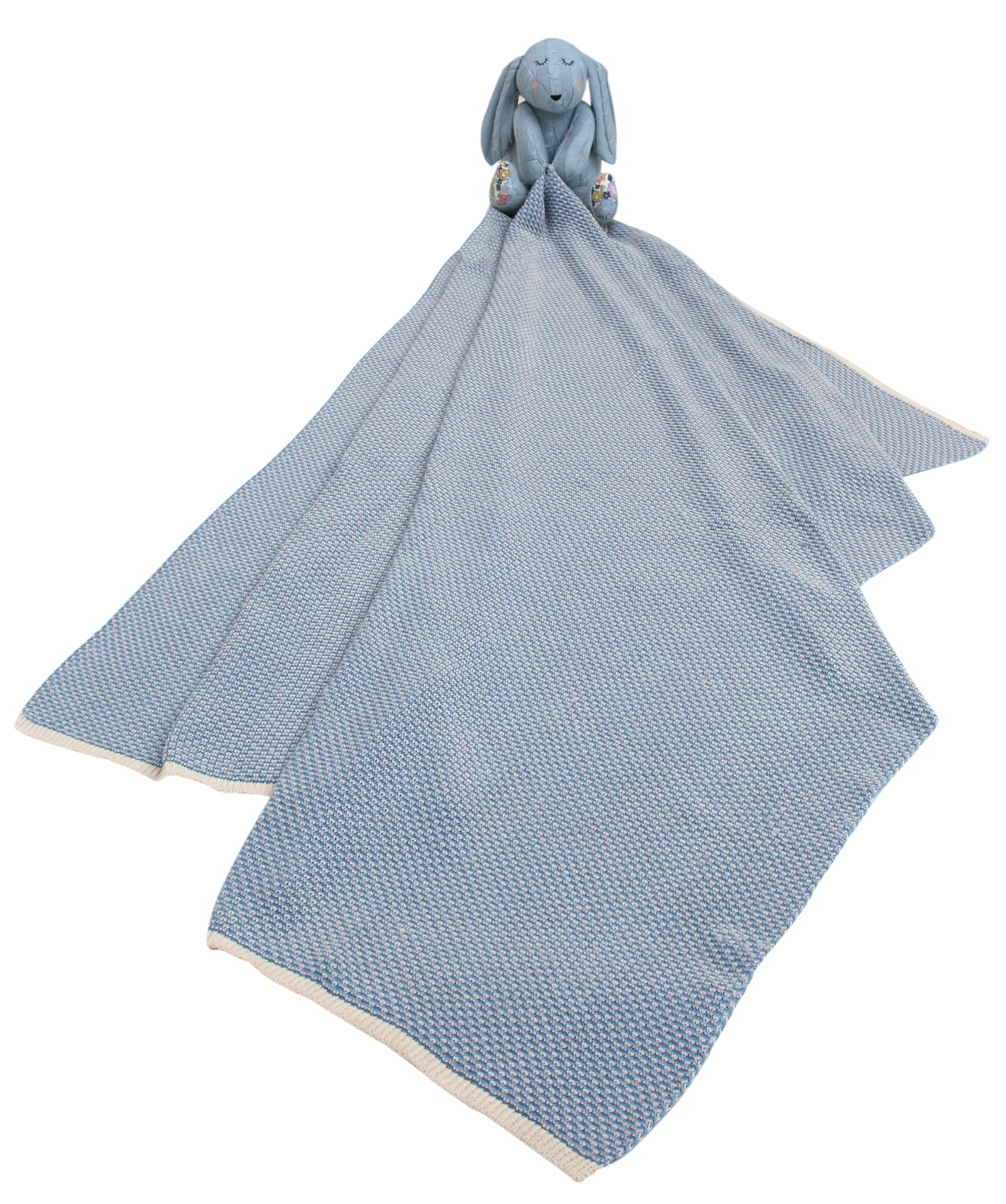 Knitted Bunny Gift Set Mineral Blue