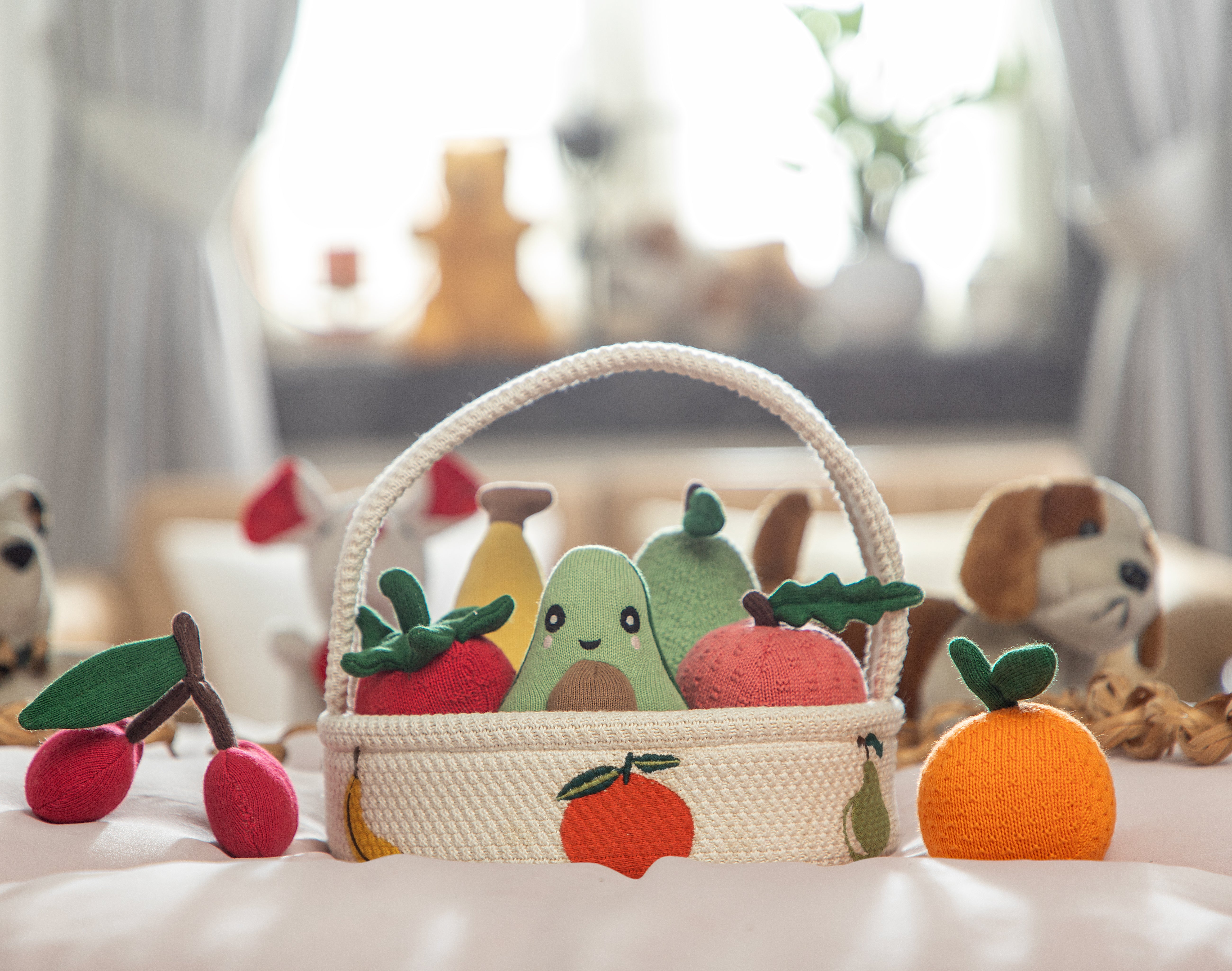 Pomme Cotton Knitted Fruit Gift Basket