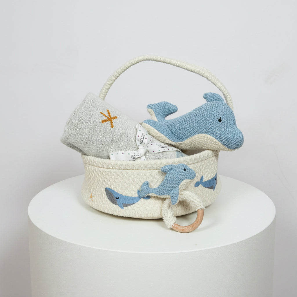Pomme Cotton Knitted Whale Gift Set