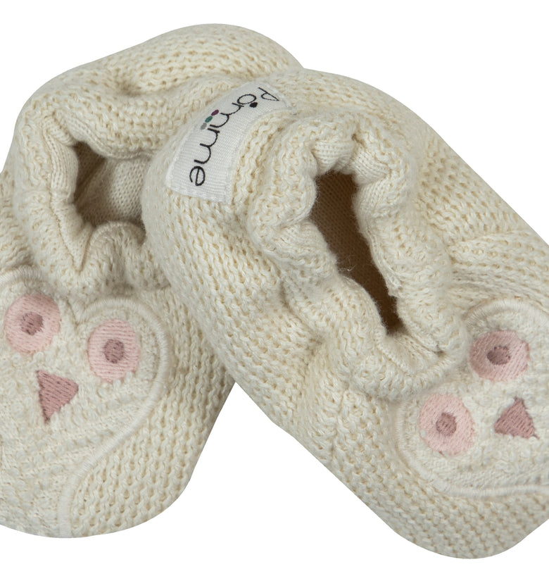 Knitted Baby Gift Set Ivory Pink Mel