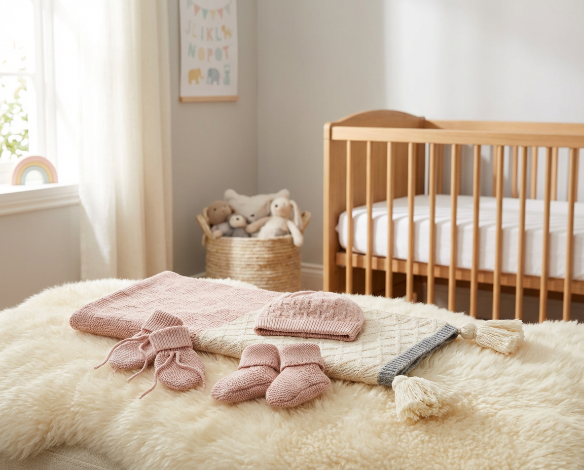 Knitted Baby Gift Set