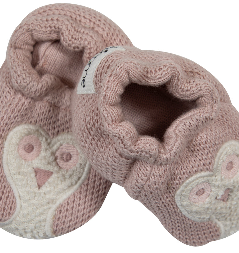 Knitted Baby Gift Set Ivory Pink Mel