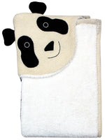 Load image into Gallery viewer, Knitted Hooded Blanket Panda Design With Sherpa Inside