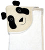 Knitted Hooded Blanket Panda Design With Sherpa Inside