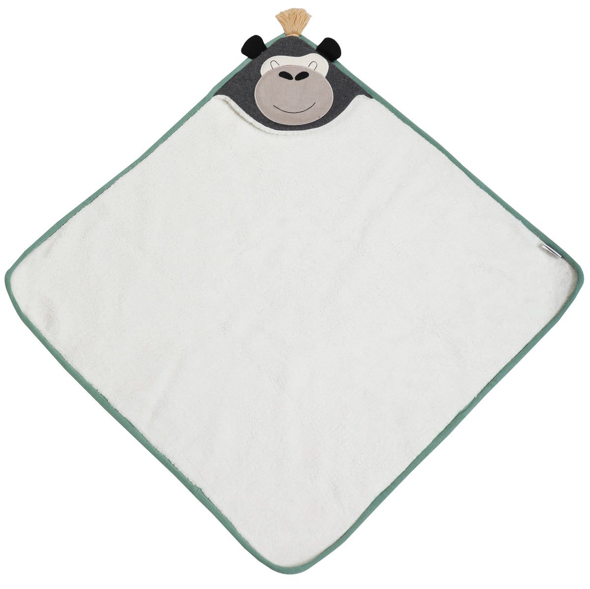 Pomme Cotton Knitted Gorilla Hooded Blanket
