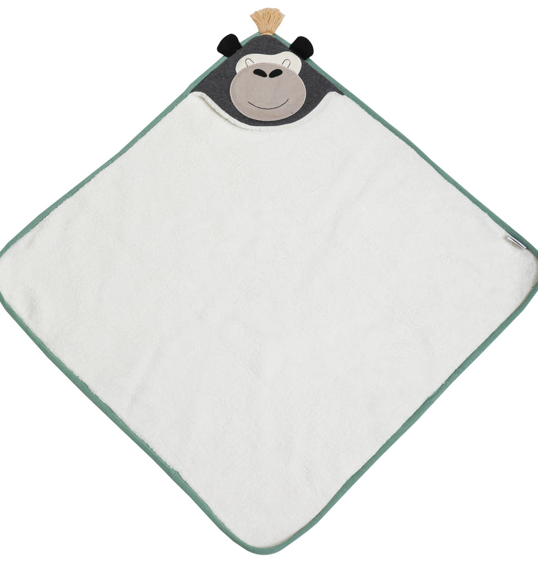 Kids Hooded Blanket With Guerilla Pattern