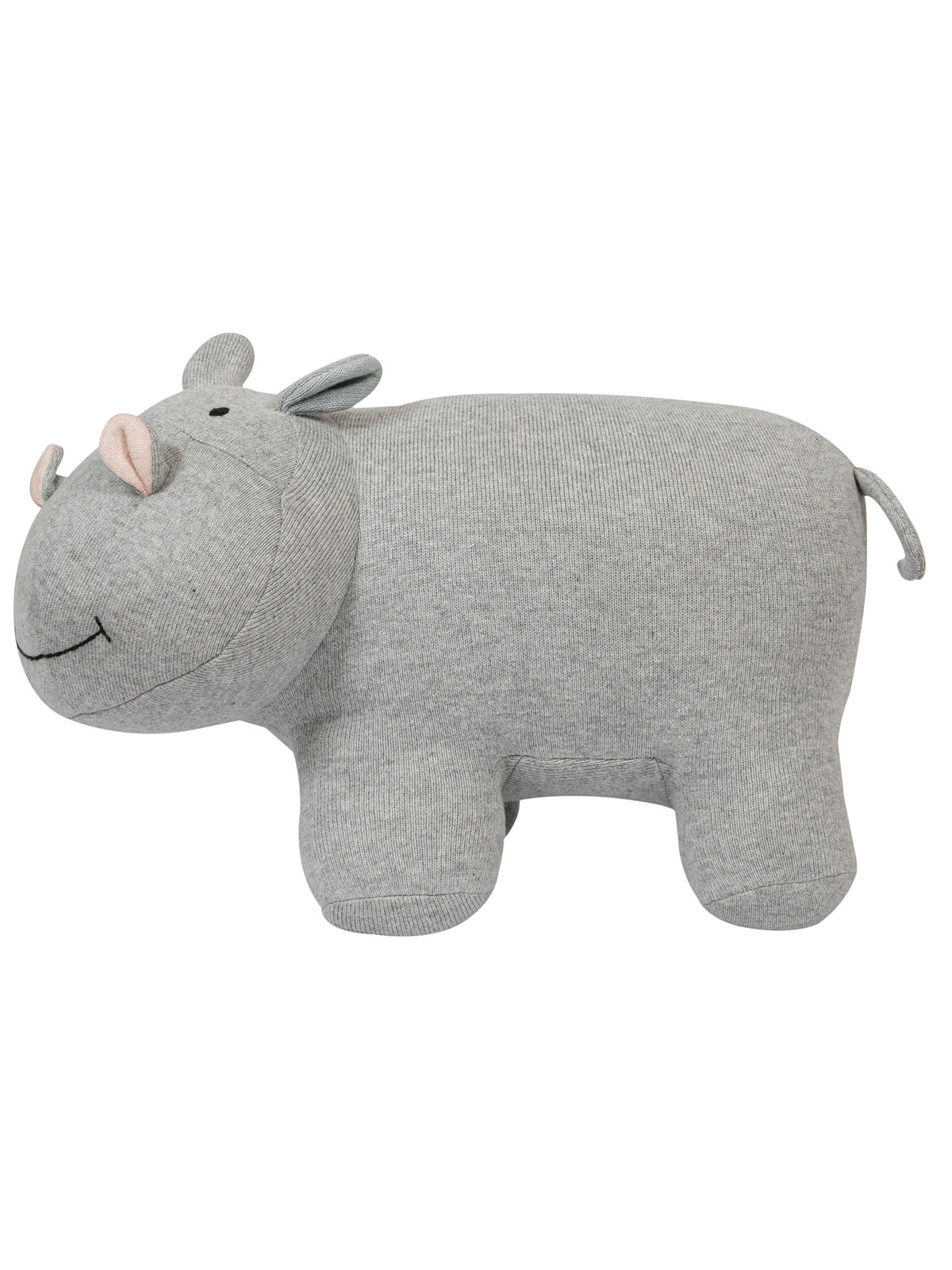Pomme Soft Knitted Classic Hippo (Grey Melange)