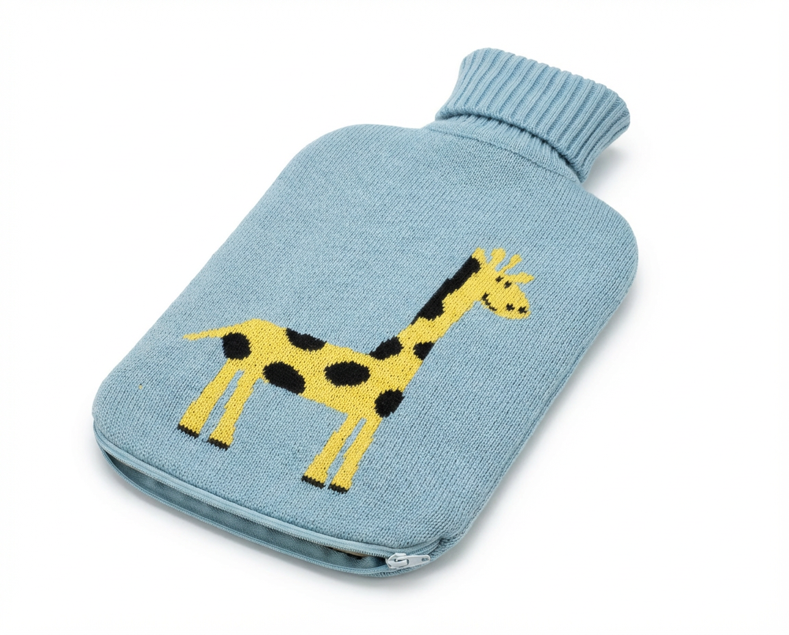 HOT WATER BOTTLE COVER WITH BOTTLE