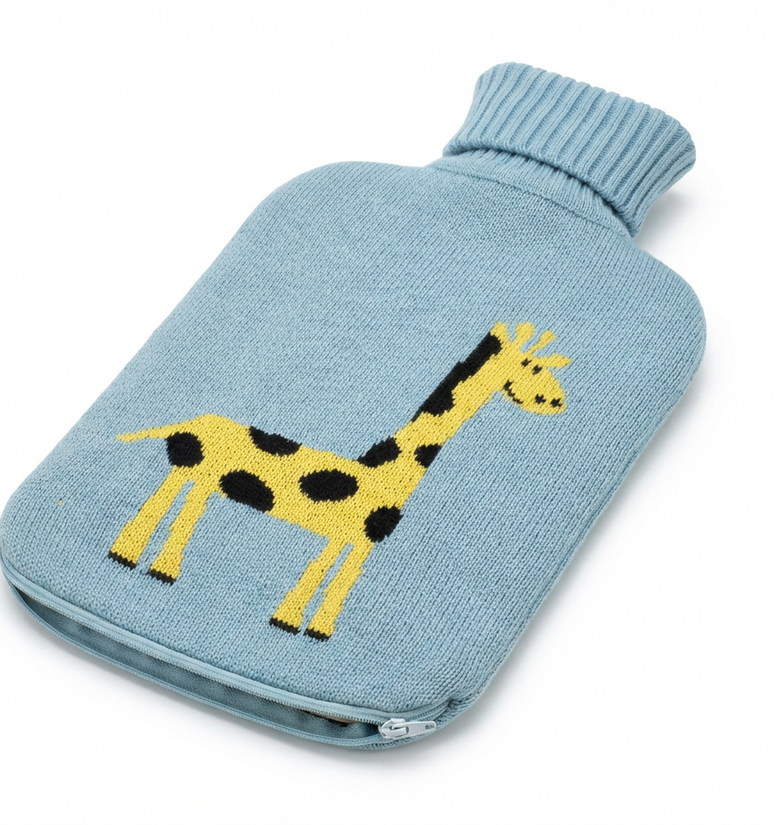 HOT WATER BOTTLE COVER WITH BOTTLE