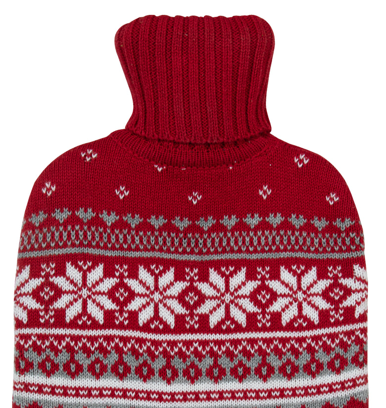 HOT WATER BOTTLE COVER WITH BOTTLE