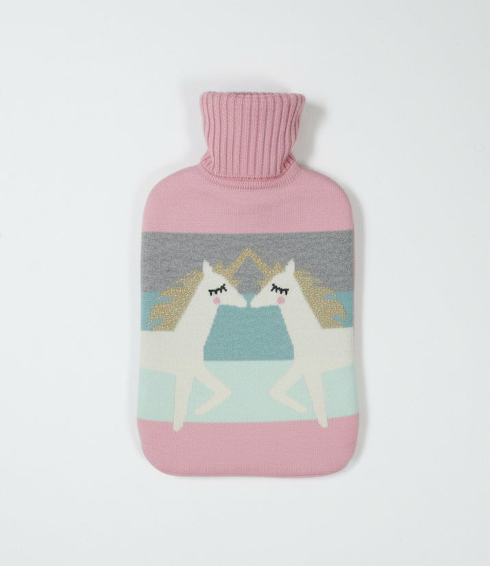 HOT WATER BOTTLE COVER WITH BOTTLE