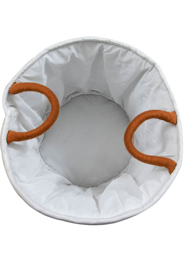 Knitted Storage Basket With Giraffe Pattern