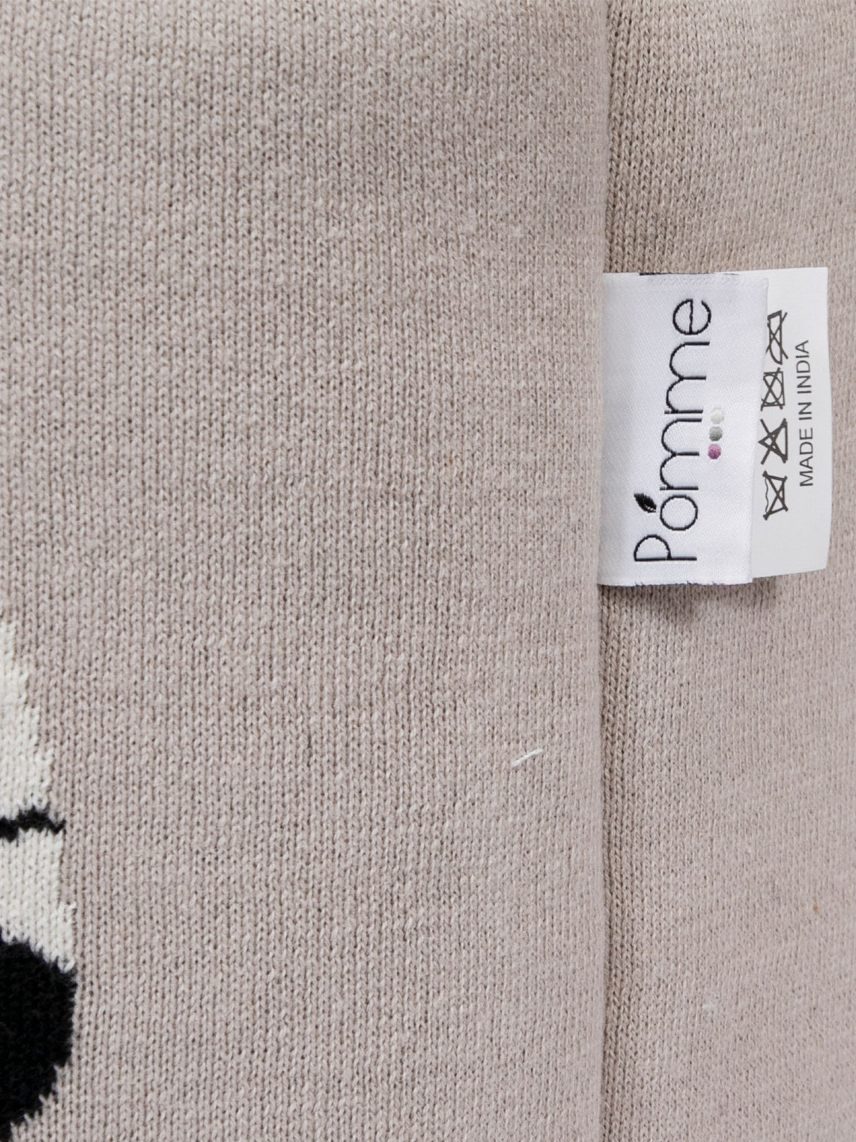 Pomme Cotton Knitted Shy Zebra Storage Basket