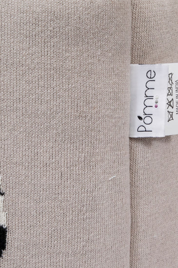 Knitted Storage Basket With Zebra Pattern