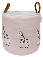 Load image into Gallery viewer, Knitted Storage Basket With Giraffe Pattern