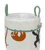 Knitted Storage Basket With Safari pattern