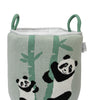 Knitted Storage Basket With Panda Pattern