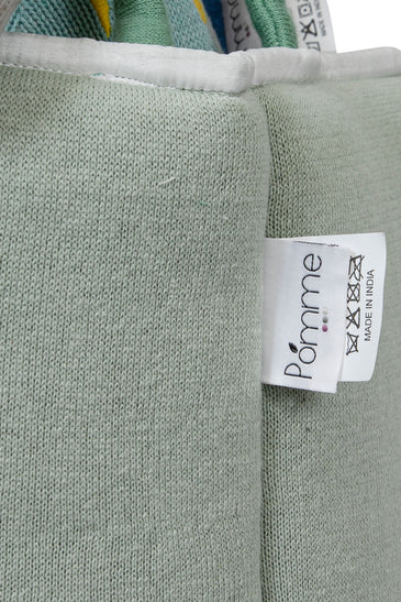 Knitted Storage Basket With Panda Pattern