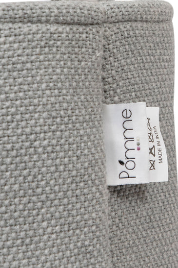 Knitted Storage Basket With Rabbit Pattern