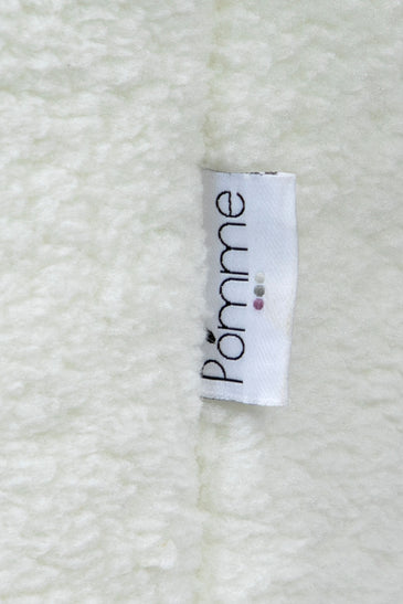 Knitted Storage Basket With Rabbit Pattern