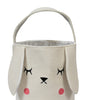 Knitted Storage Basket With Bunny Pattern