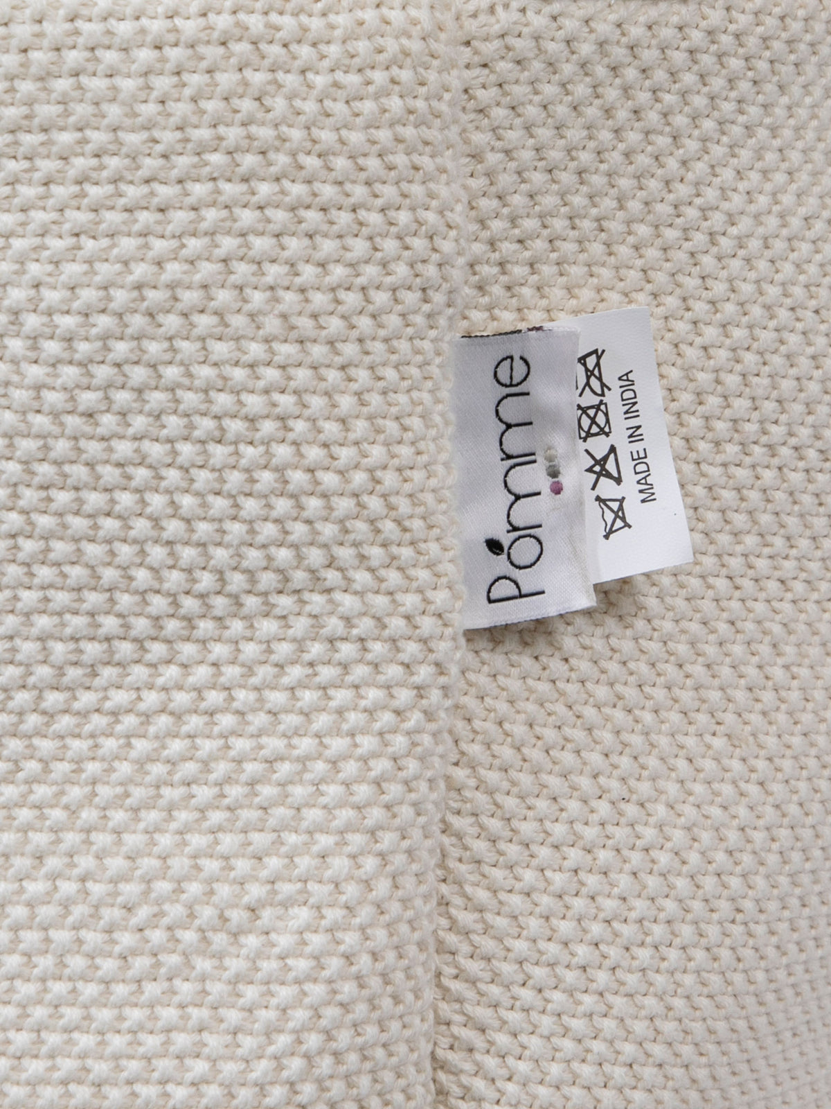 Pomme Cotton Knitted Shy Bunny Storage Basket