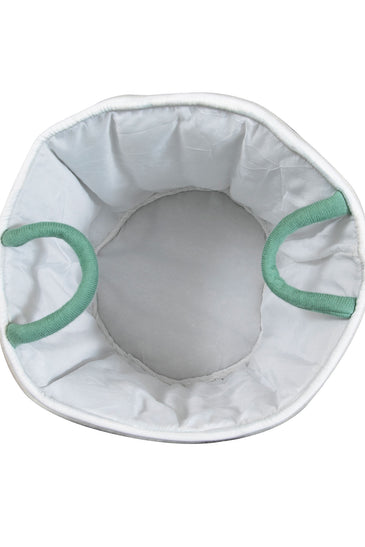 Knitted Storage Basket With Dino Pattern