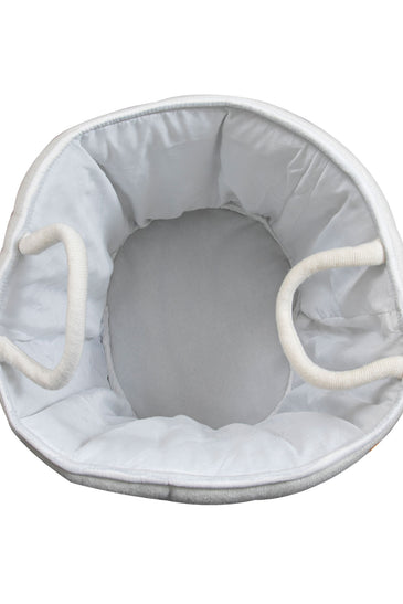 Knitted Storage Basket With Dino Pattern