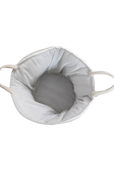 Knitted Storage Basket With Flamingo pattern