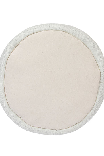 Knitted Storage Basket With Rainbow Pattern