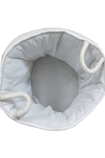 Knitted Storage Basket With Rainbow Pattern