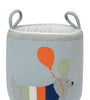 Knitted Storage Basket With Dog pattern