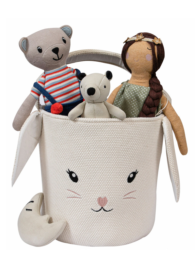 Knitted Storage Bunny Basket