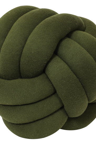 Knitted Knot Ball Soft Toy Jade Green