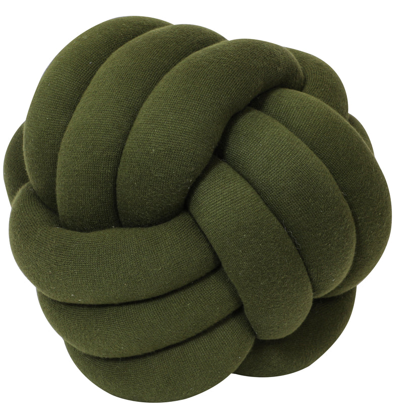 Knitted Knot Ball Soft Toy Jade Green