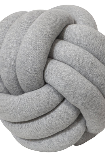 Knitted Knot Ball Soft Toy Grey
