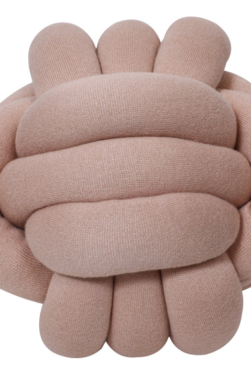 Knitted Knot Ball Soft Toy Pink