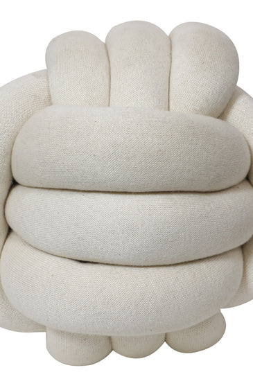 Knitted Knot Ball Soft Toy Ivory
