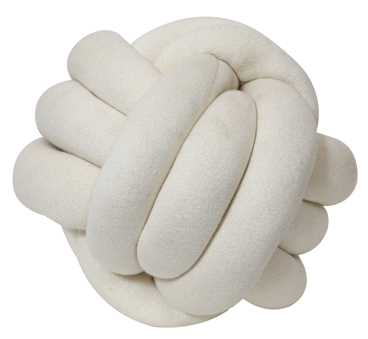 Pomme Cotton Knitted Knot Ball (Ivory)