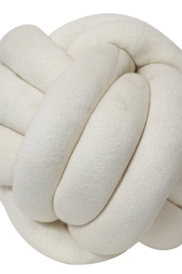 Knitted Knot Ball Soft Toy Ivory