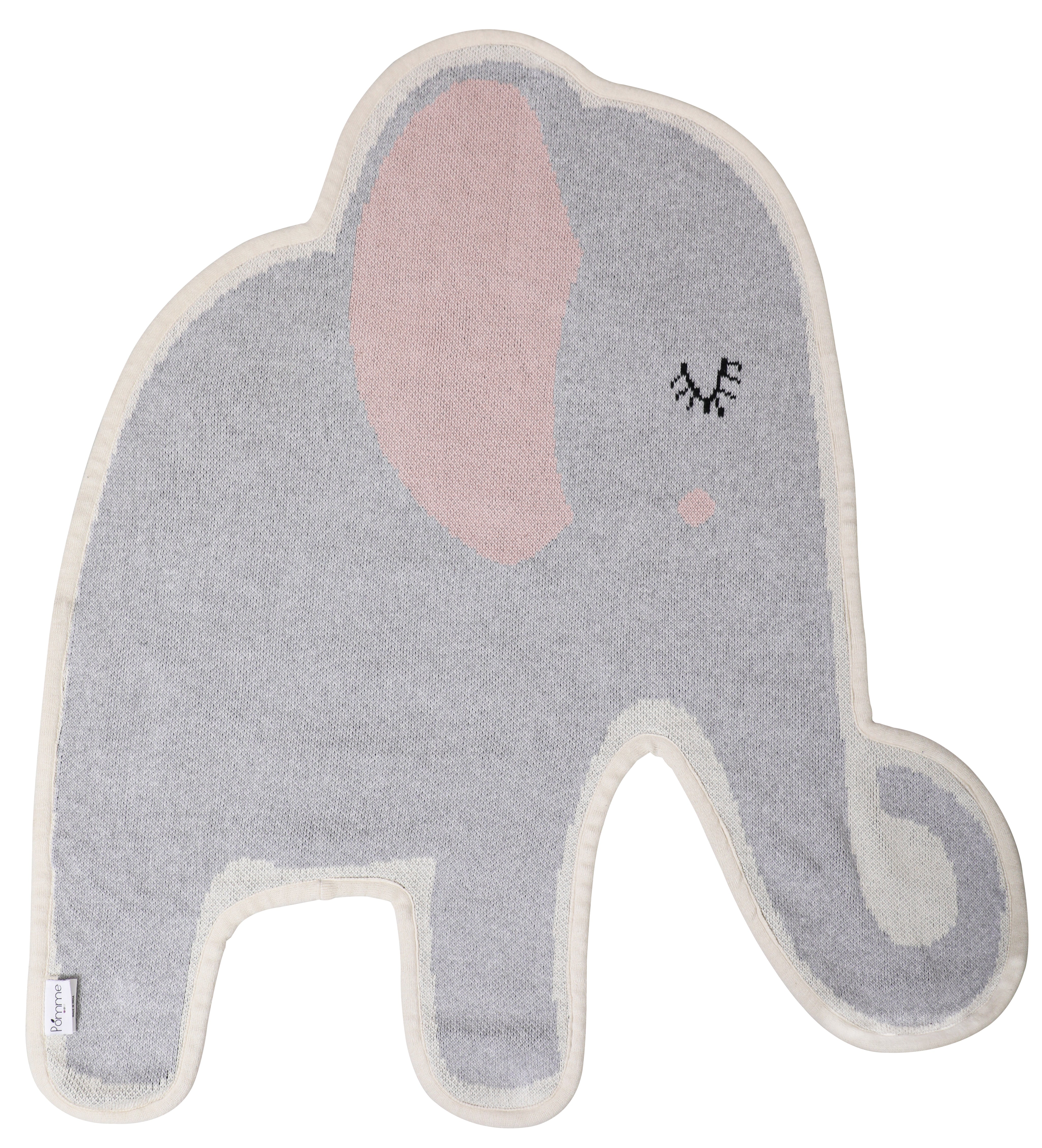 Knitted Soft Elephant Rug