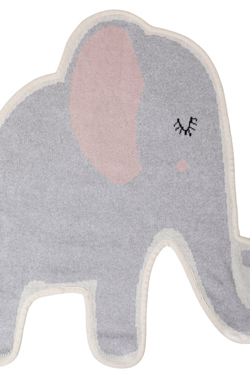 Knitted Soft Elephant Rug