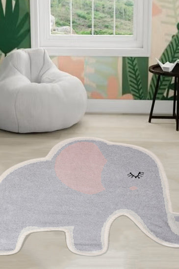 Knitted Soft Elephant Rug