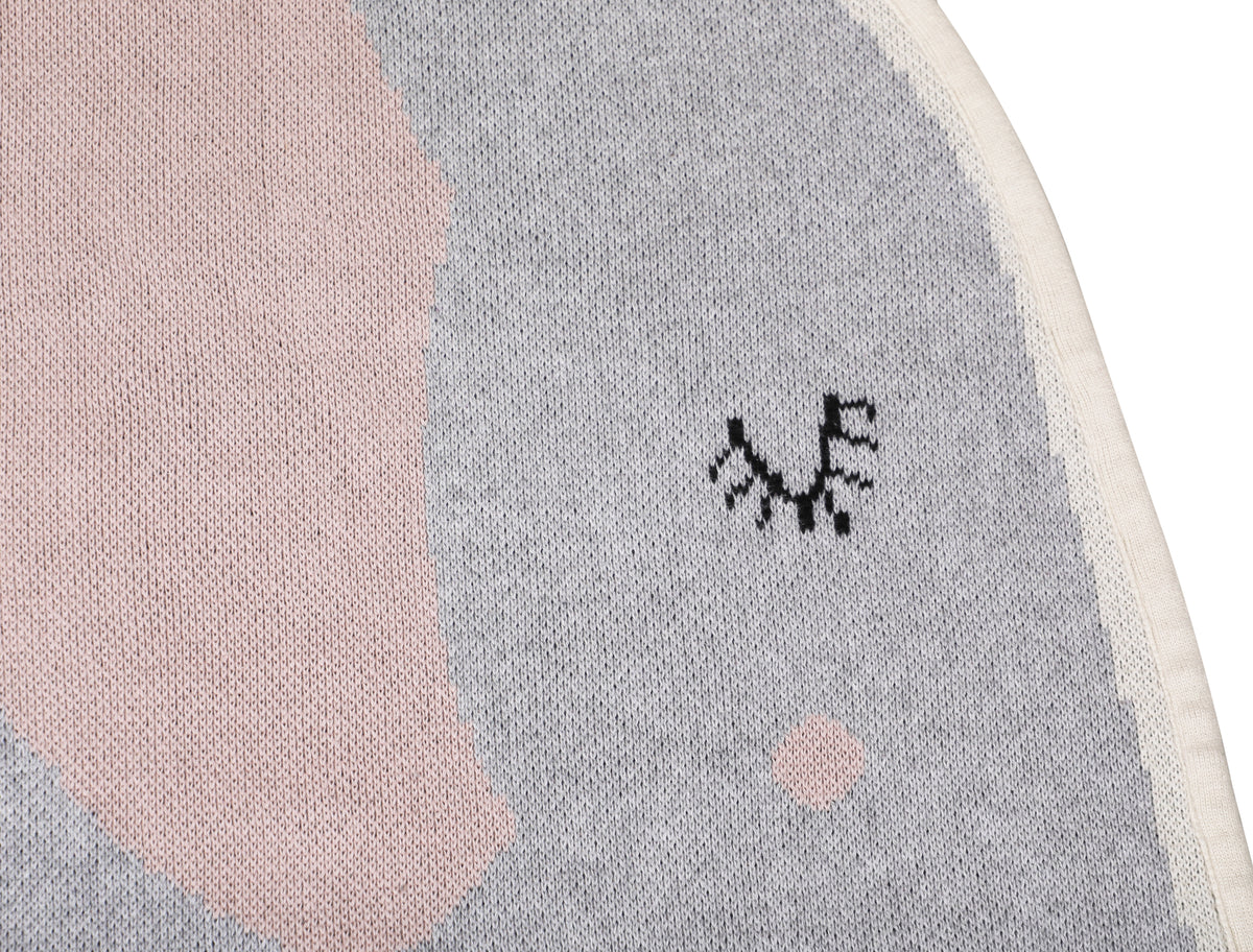 Pomme Cotton Knitted Soft Elephant Rug