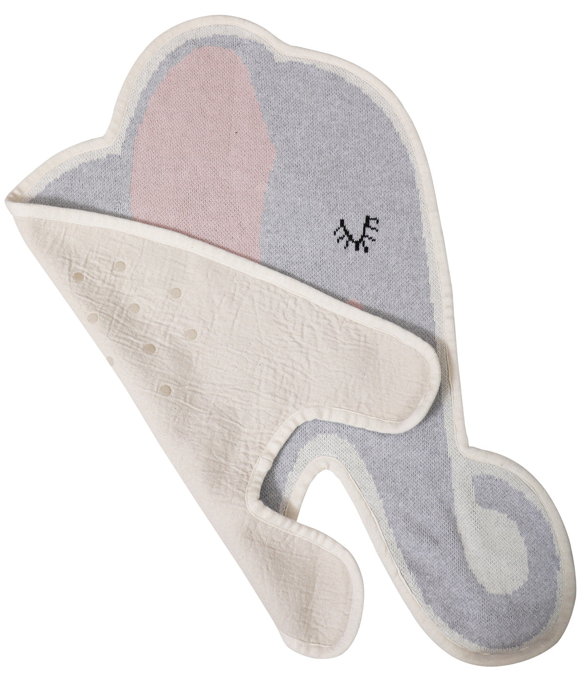 Pomme Cotton Knitted Soft Elephant Rug