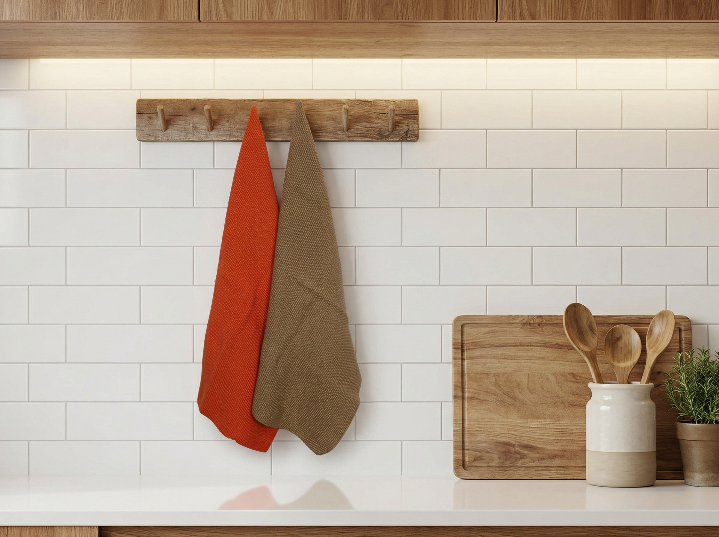 Pomme Pebble Knit Kitchen Towel (Dew/Frappe)