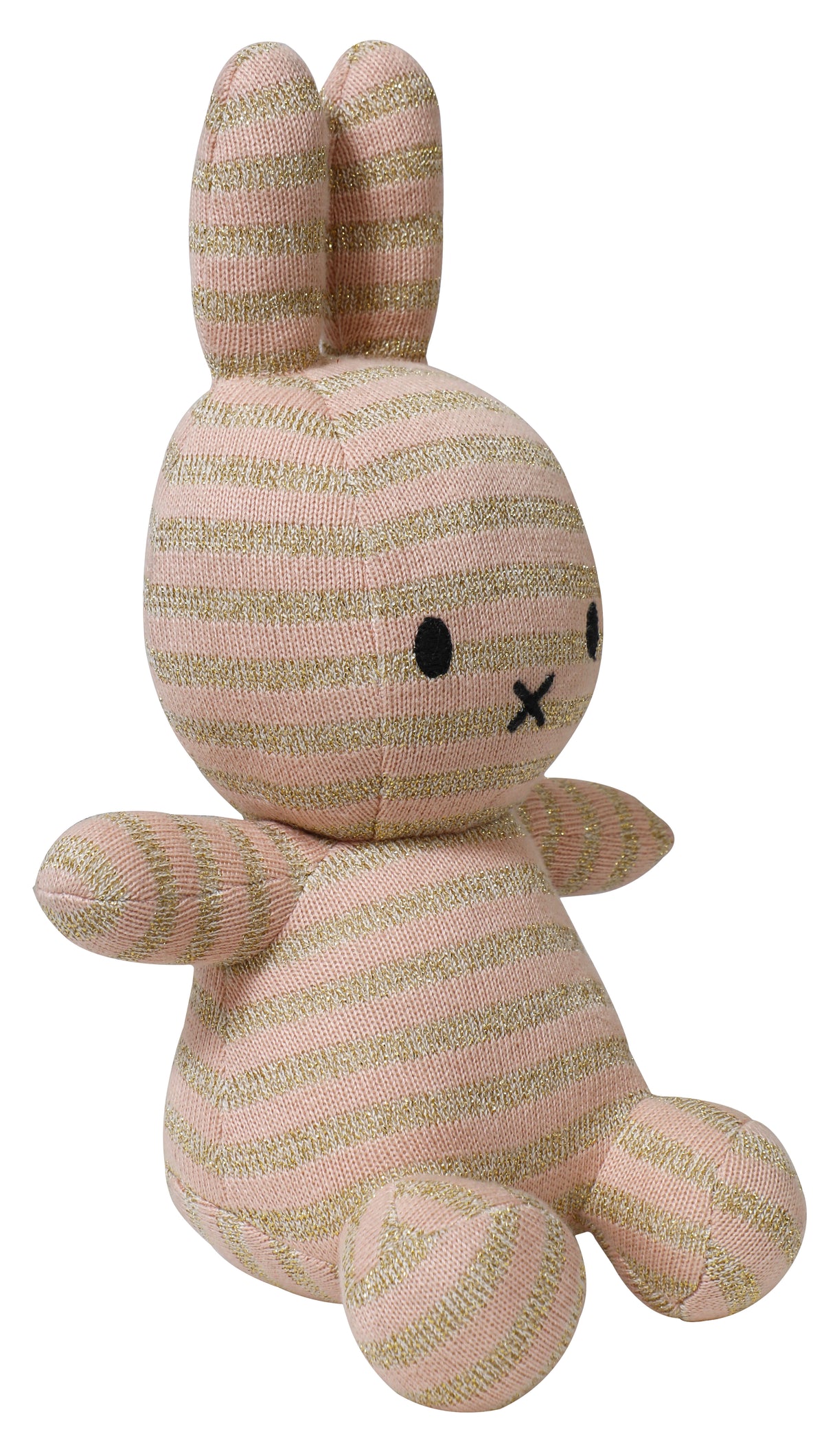 Pomme Cotton Knitted Striped Miffy (Rose)