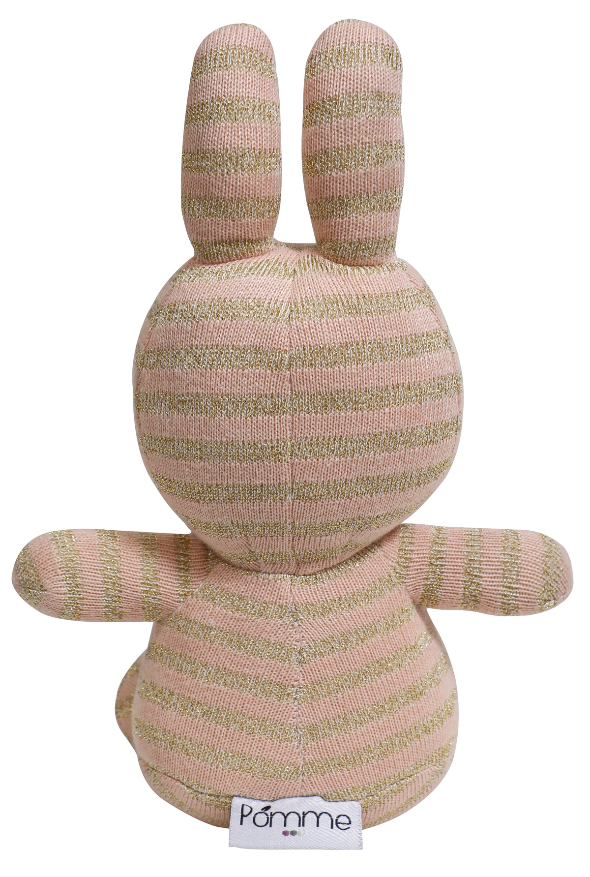 Pomme Cotton Knitted Striped Miffy (Rose)