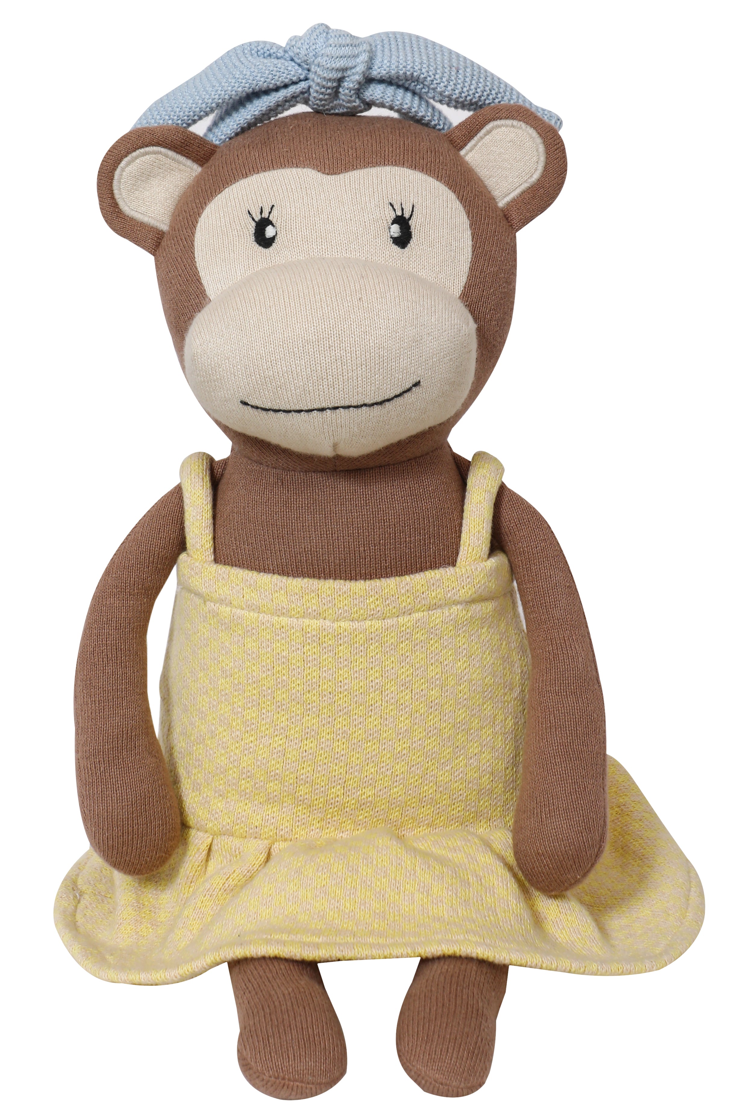 Knitted Monkey Soft Toy