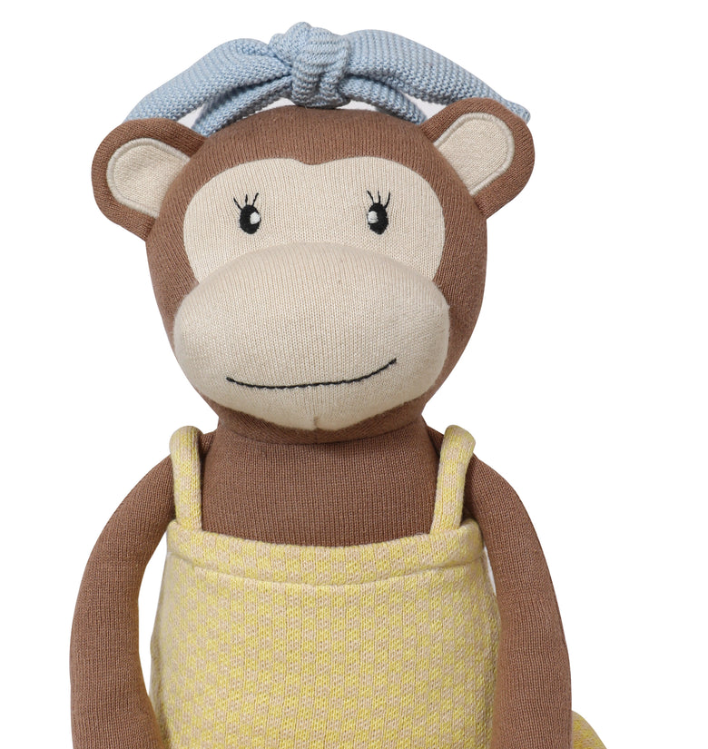 Knitted Monkey Soft Toy